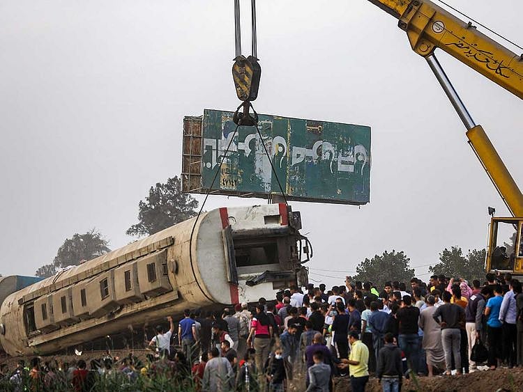 Egypt train crash