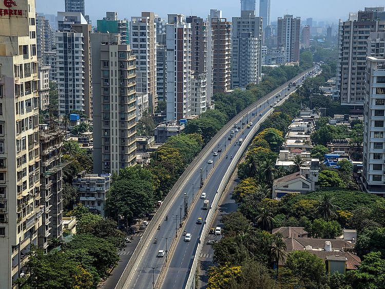 Stock Mumbai skyline city property