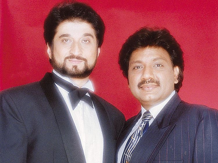 Bollywood music composers Nadeem Saifi and Shravan Rathod