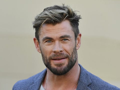 Actor Chris Hemsworth at a press conference to announce the new Mad Max film at Fox Studios Australia in Sydney.
