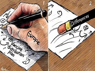 Cartoon: Europe’s vaccine roll out plans under scrutiny 
