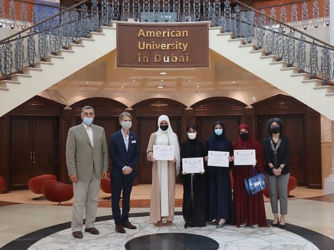The presentation of prizes to the winners, in the presence of Dr Sabrina Joseph, AUD provost and chief academic officer, took place on Sunday.