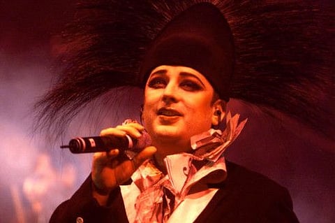 Boy George, from the British band Culture Club, in a file photo.