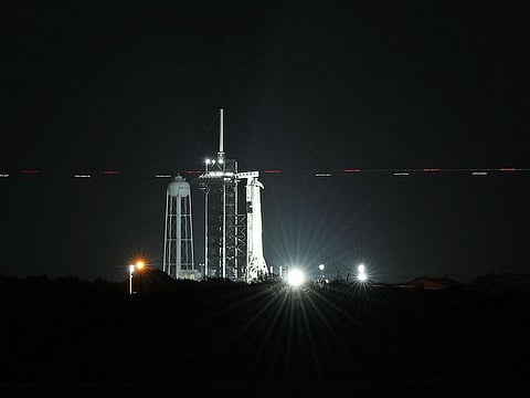 A SpaceX Falcon 9 rocket. 