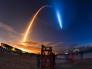 In photos: SpaceX flies ISS crew in first trip on used capsule, rocket