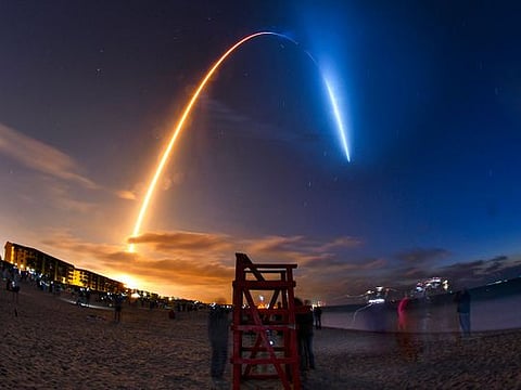 In photos: SpaceX flies ISS crew in first trip on used capsule, rocket