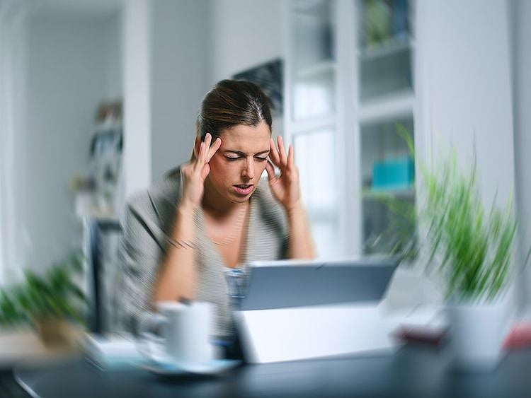Stock dizziness headache