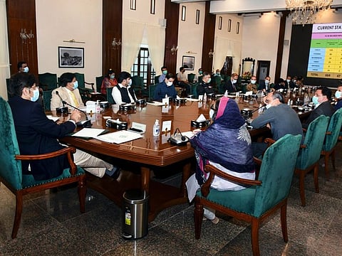 Sindh Chief Minister Syed Murad Ali Shah chairs meeting of provincial Task Force on coronavirus.  