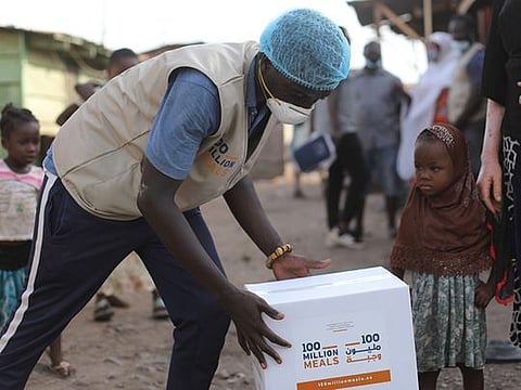 Photos: Food distribution begins in Ghana, Angola & Uganda under '100 Million Meals' campaign