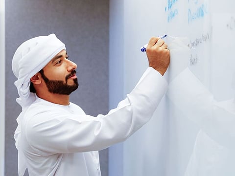 The team of six UAE nationals developed ‘Mehna’, an online platform connecting STEM students in the UAE to companies in their industries.
