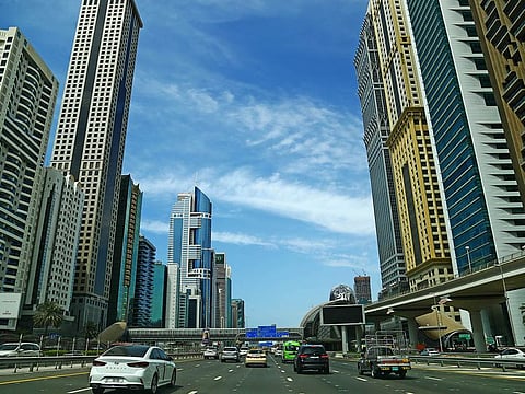 Towers on Sheikh Zayed Road in Dubai. Picture for illustrative purposes only.