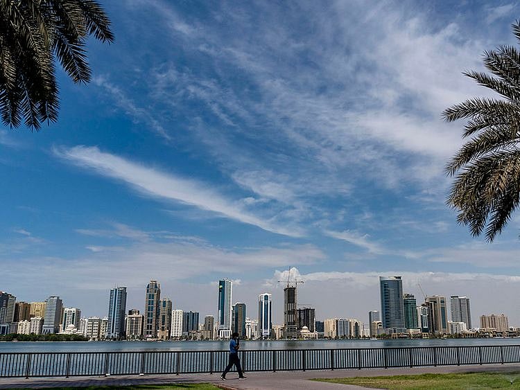 Stock Sharjah skyline