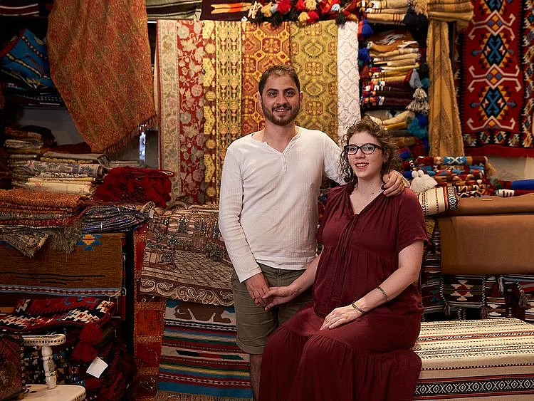 Alyssa and Mahmoud have built a life by the Creek creating beautiful hand-woven rugs and carpets  