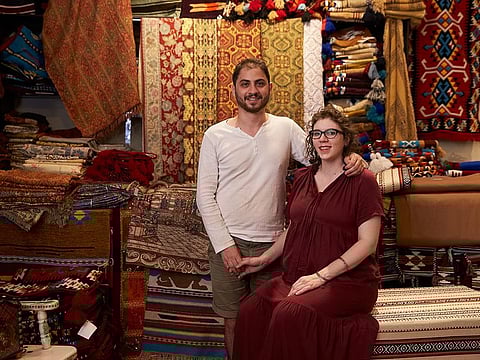 Alyssa and Mahmoud have built a life by the Creek creating beautiful hand-woven rugs and carpets  
