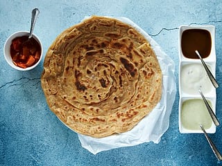 Guide to making a flaky, Pakistani-style paratha and a potato filled version