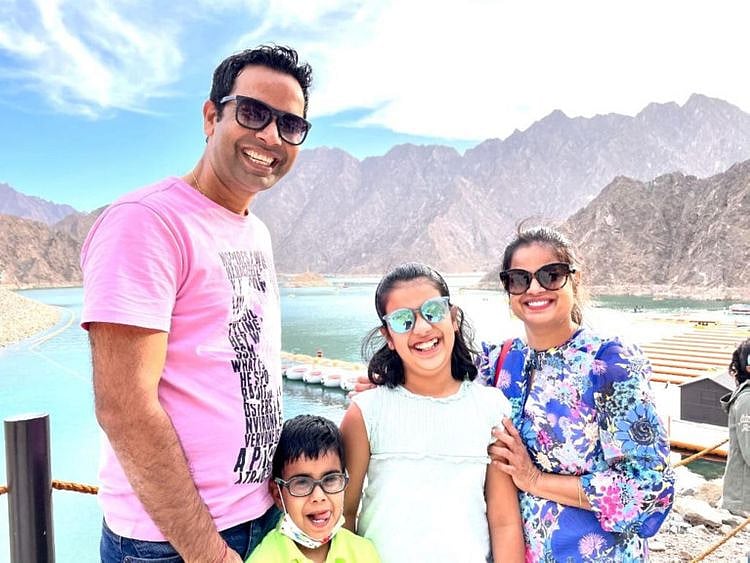 Indian expat girl Sara with family-1620040032229