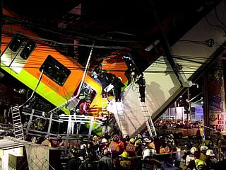 Mexico City rail overpass collapses onto road, killing 20 people 