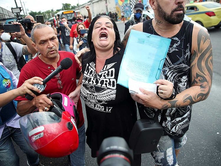 Brazil rio slum police drug