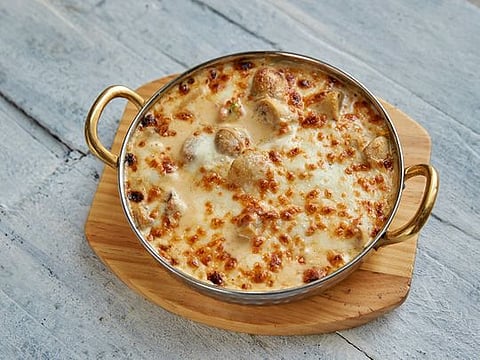 Chicken and vegetables cheese gratin