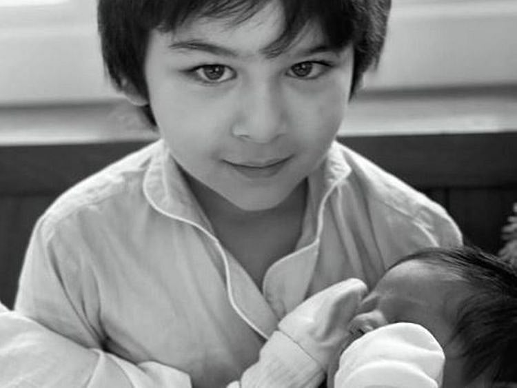 Kareena Kapoor's son Taimur with his young brother
