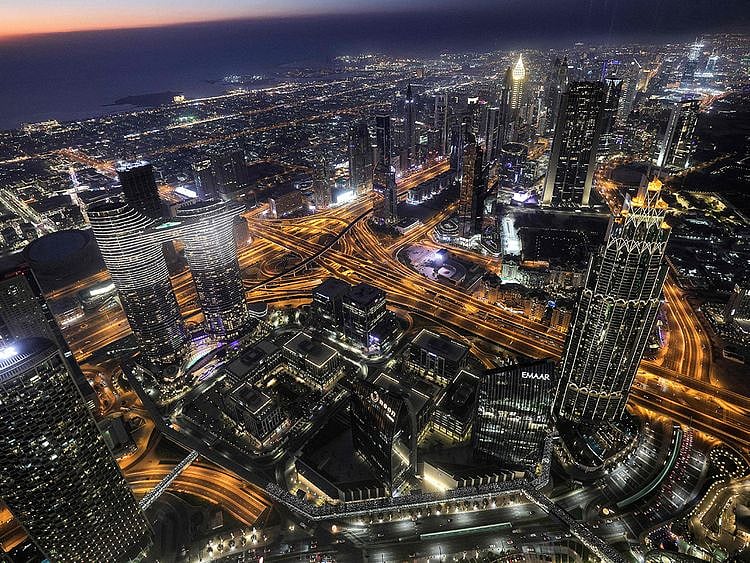 Stock Dubai skyline