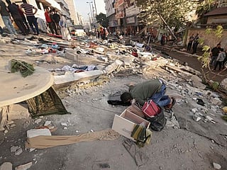 Israel bombs Hamas Gaza chief’s home as aerial assault enters 7th day