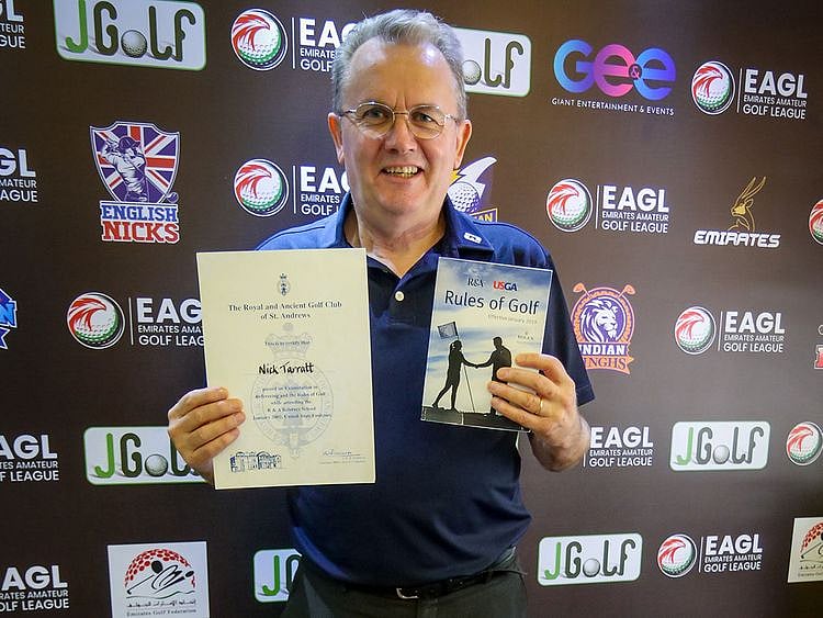 Nick Tarratt has been appointed as Tournament Director for the Emirates Amateur Golf League (EAGL) Mini-Series