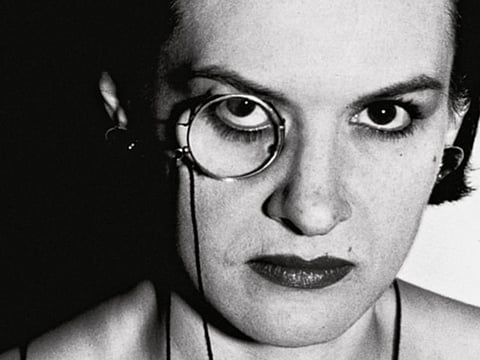 Paloma Picasso photographed by Helmut Newton in 1983 in Nice
