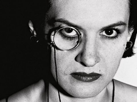 Paloma Picasso photographed by Helmut Newton in 1983 in Nice
