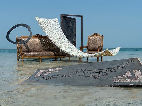 A creation by Ayesha Hadhir, Rawdha Al Ketbi and Sheikha Al Ketbi. 