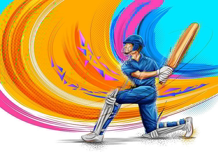Cricket illustration