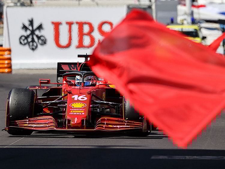 Ferrari's Charles Leclerc was fastest in FP2 at Monaco