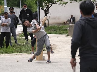 In pictures: Cricket gear donation brings joy to migrants stuck in Bosnia