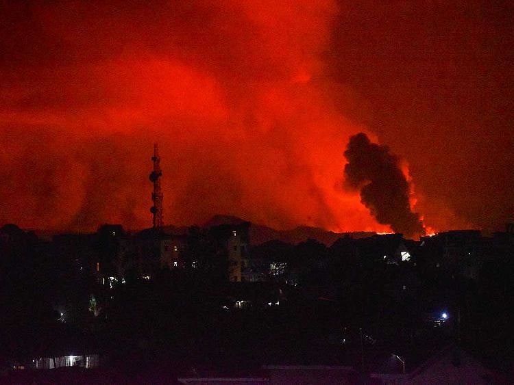 Mount Nyiragongo near Goma