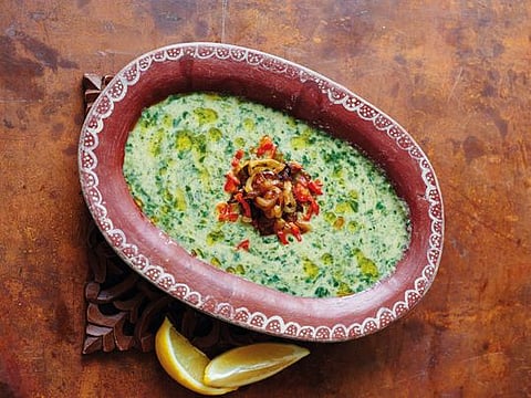 Palestinian recipe: Ancient broad bean and jute mallow dip (Teta Najla’s Besara)