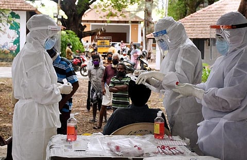 Thiruvananthapuram Corporation organised the COVID-19 Antigen test for street dwellers and destitute, in Thiruvananthapuram on Tuesday. 