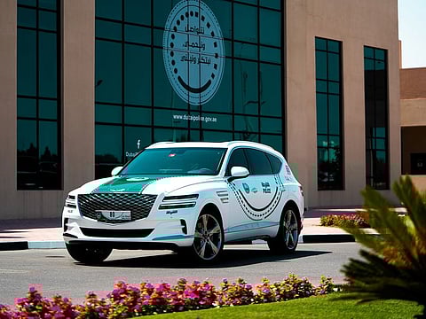 The Dubai Police Genesis GV80 SUV