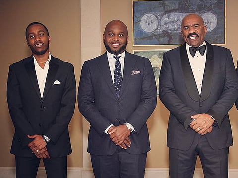 The Melt Middle East team - Thabiti Stephens, Brandon R Williams and Steve Harvey.