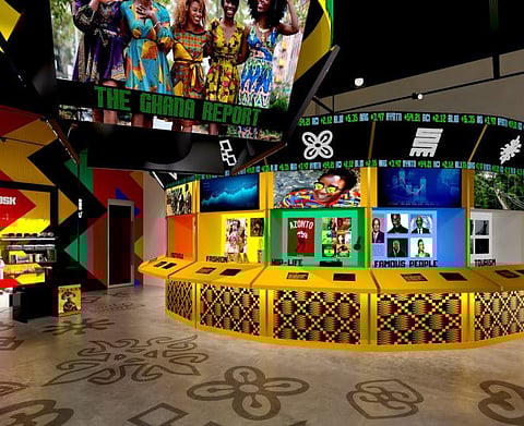 Ghana Pavilion design at the Expo 2020 Dubai. Organisers say that all countries in Africa will participate with their own pavilion at Expo 2020 Dubai.