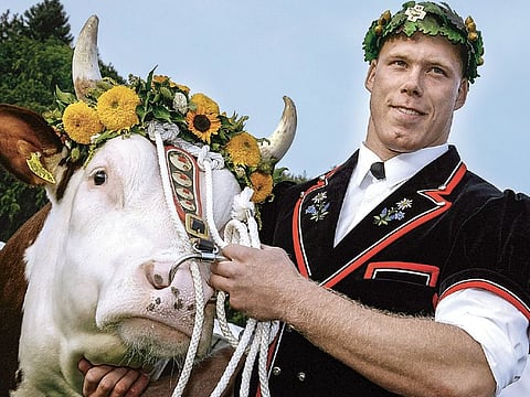 Matthias Sempach, popular wrestling champion in German-speaking Switzerland.