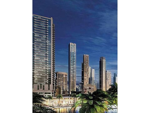 The skyline, especially once the Dubai Creek Tower is constructed, will mirror Syd Mead’s sci-fi retro-futuristic promo art work for Disney film Tomorrowland