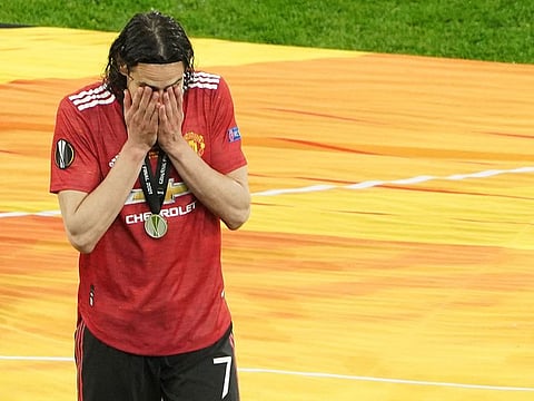 Edinson Cavani after Manchester United lost the Europa League final to Villarreal
