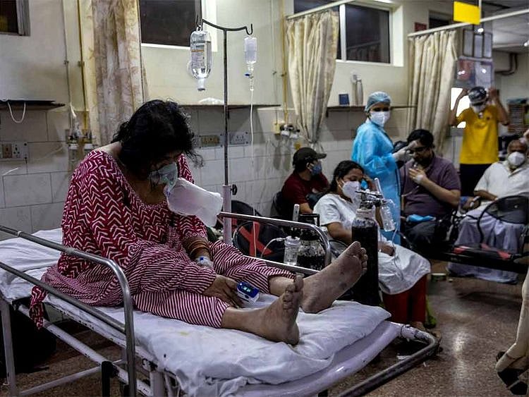 A patient suffering from the coronavirus disease