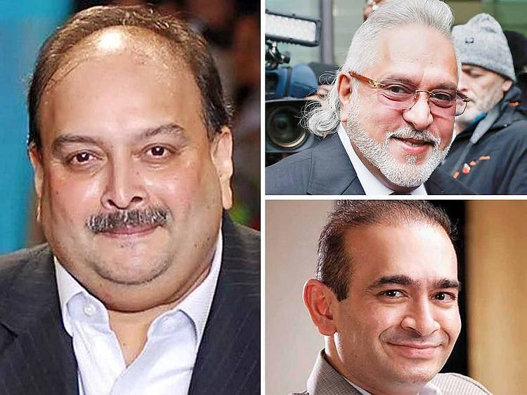 Mehul Choksi, Vijay Mallya and Nirav Modi