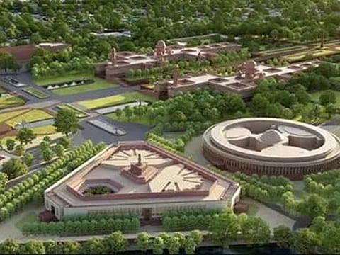 Central Vista project in New Delhi, India (An artist's impression) 