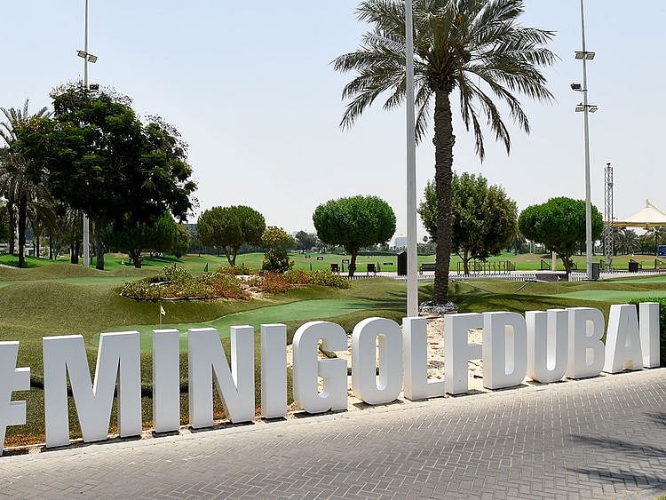Mini Golf is a big draw at Dubai Creek Golf & Yacht Club