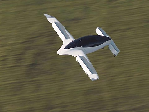 File photo: A picture from Munich startup Lilium shows its five-seater prototype in Munich. 