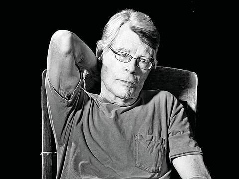 The author Stephen King in Bridgton, Maine, on Friday, May 28, 2021.