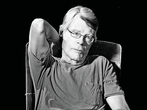 The author Stephen King in Bridgton, Maine, on Friday, May 28, 2021.
