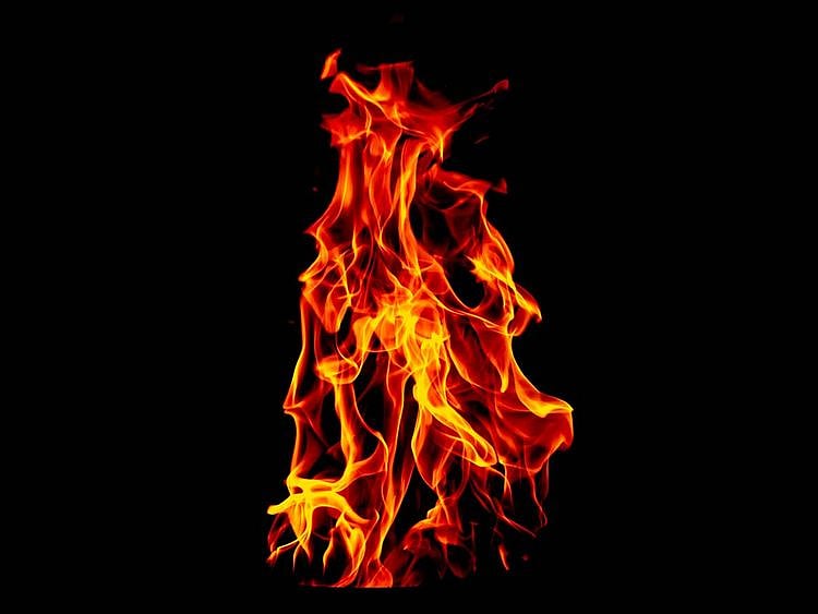 Woman set ablaze